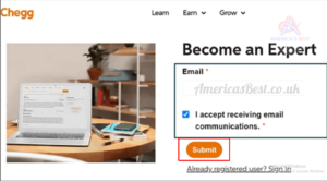 Login and Register With Chegg Expert