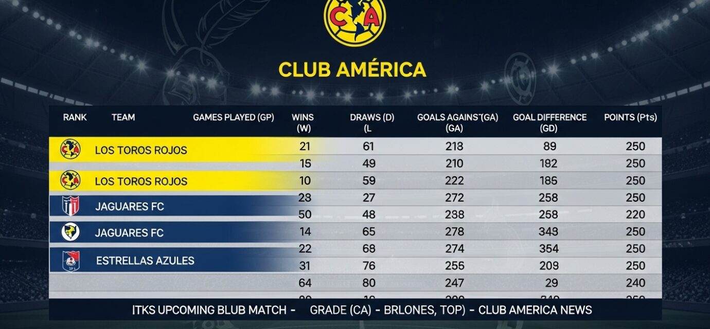 Club America Standings