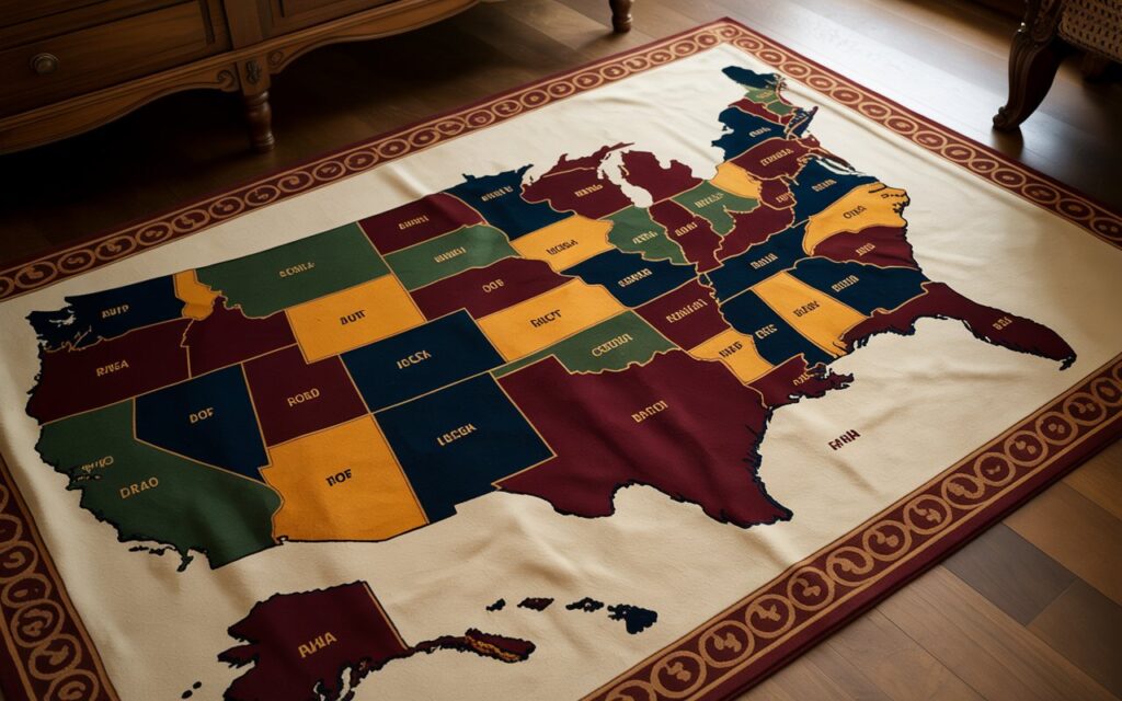 united states of america rug