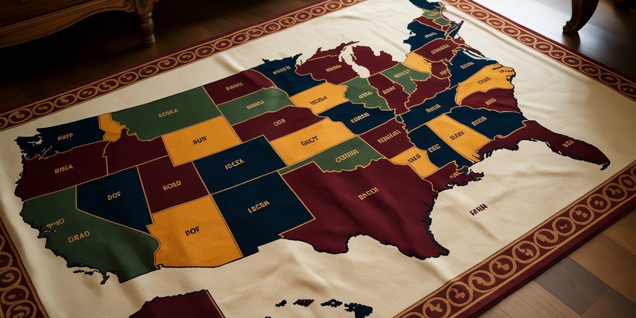 united states of america rug