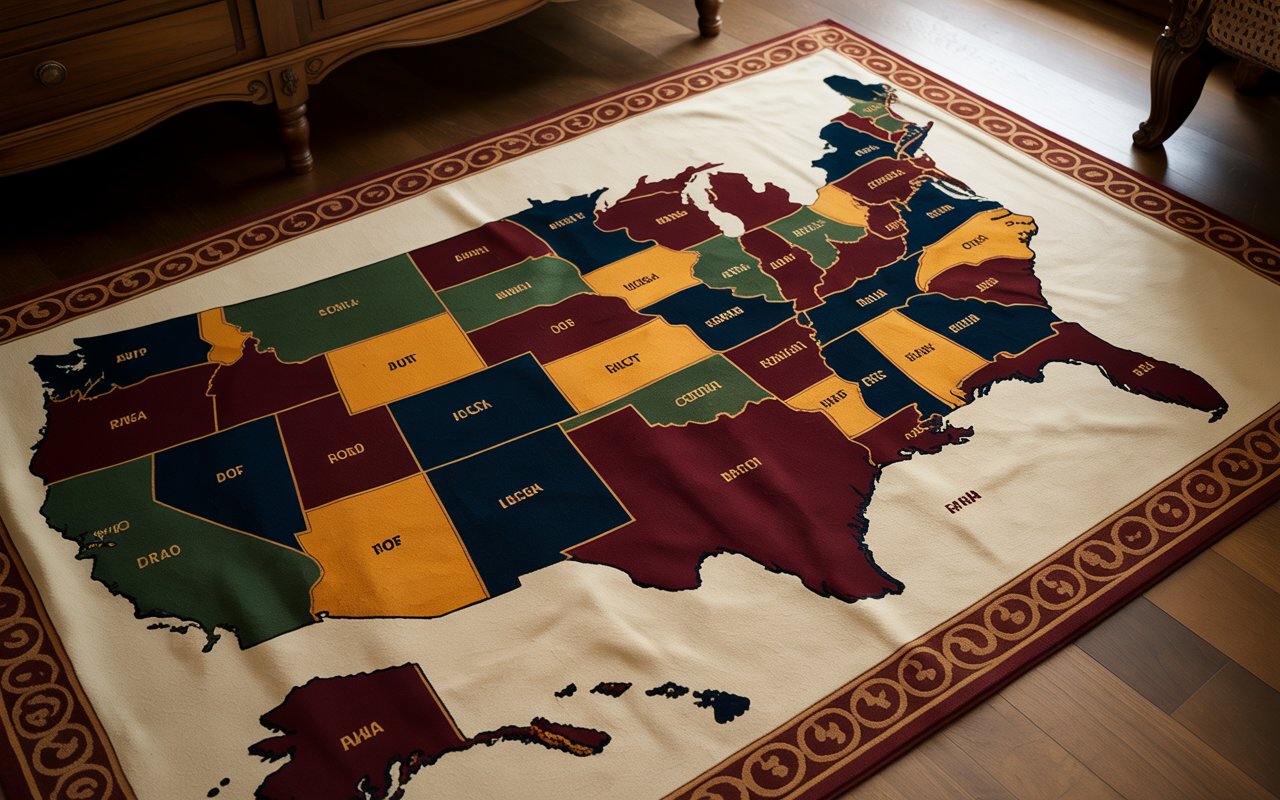 Decorate and Educate: Finding the Perfect United States of America Rug