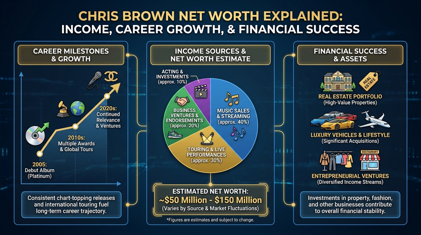 Chris Brown Net Worth Explained: Income, Career Growth, and Financial Success