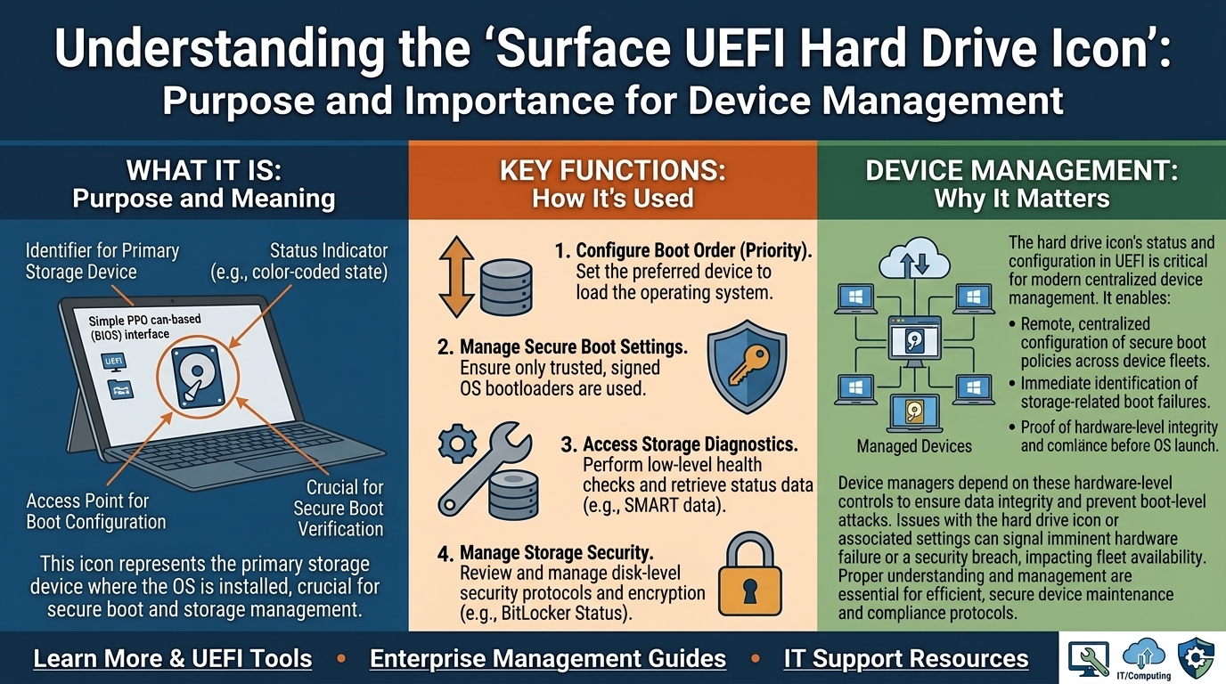 Surface UEFI Hard Drive Icon: Understanding Its Purpose and Importance for Device Management